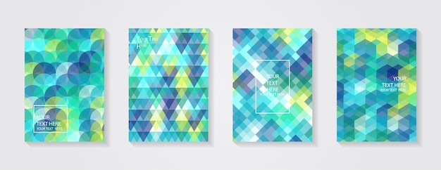 Vector minimal modern cover design dynamic colorful gradients future geometric patterns