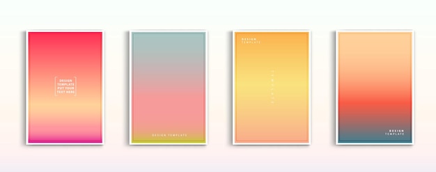 Minimal modern cover design Dynamic colorful gradients Future geometric patterns