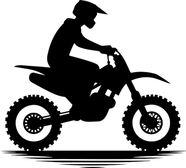 Vector minimal motorcycle riders vector silhouette black color white background 2