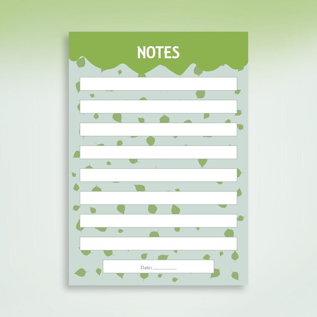 Minimal Note Paper design template