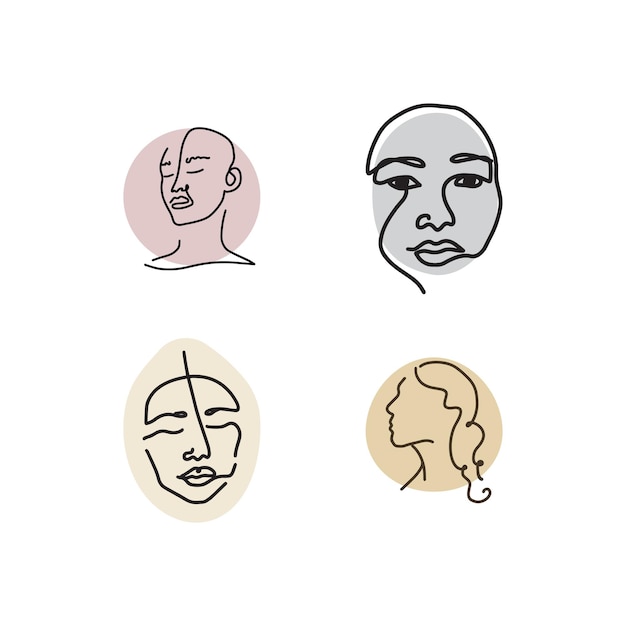 Minimal One Lined Women Illustrations