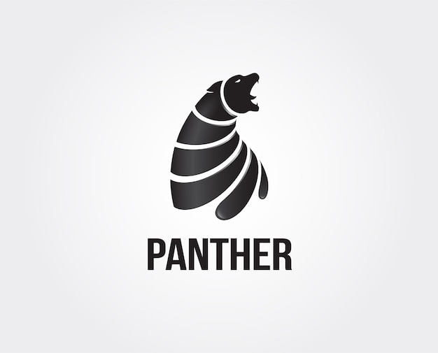 Minimal panther logo template