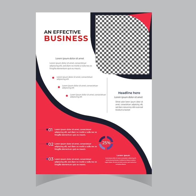 Minimal Poster Brochure Flyer design Layout background vector template A4