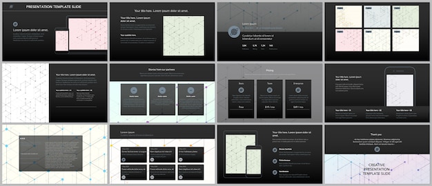 Vector minimal presentations and portfolio templates