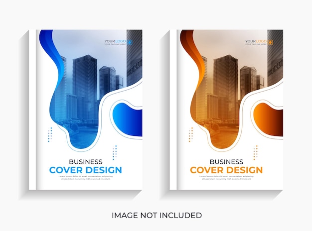 Минимальный профессиональный ежегодный дизайн обложки книги Premium векторы