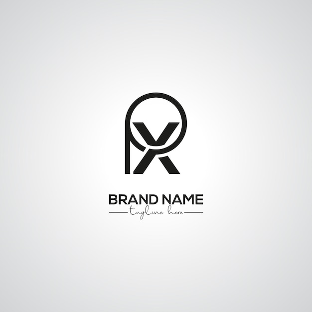 minimal px xp lettermark logo design for corporate branding