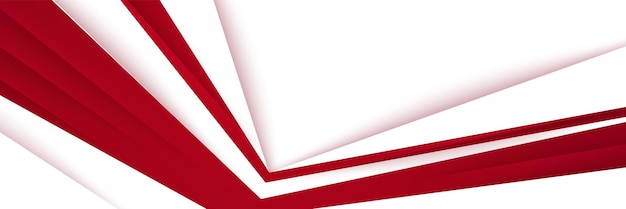 Minimal red and white gradient papercut background, creative abstract banner design concept