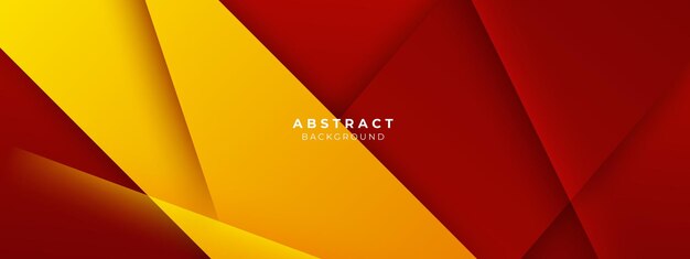Minimal red and yellow geometric shapes abstract modern background design design for banner