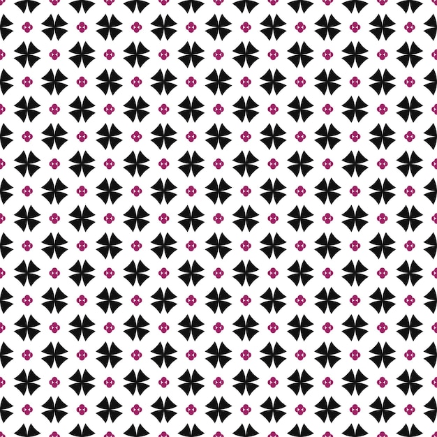 Vector minimal shape floral pattern design for print