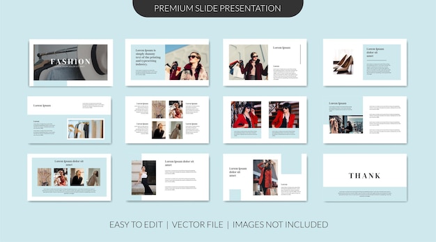 Vector minimal slides presentation template