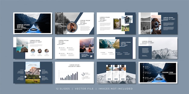 minimal slides presentation template.
