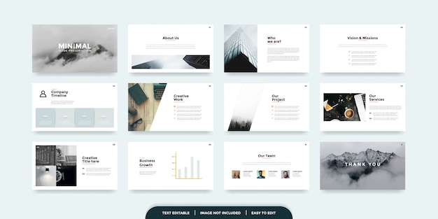 Minimal slides presentation template