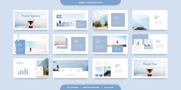 Minimal slides presentation template