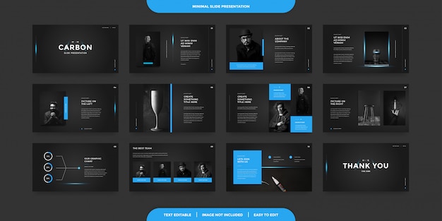 Vector minimal slides presentation template