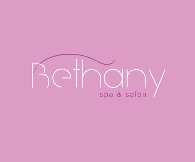 Minimal spa and salon logo