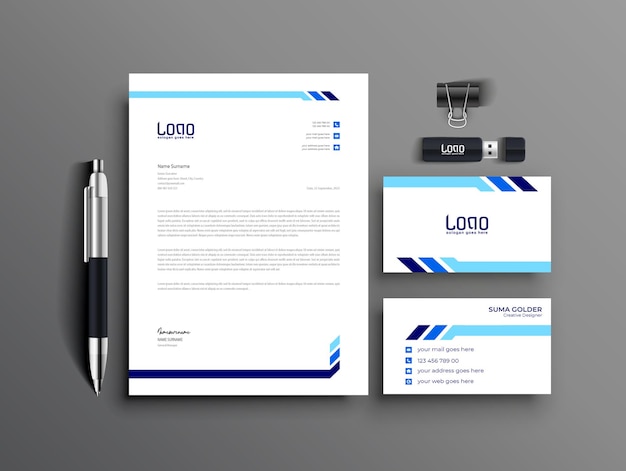 Minimal stationery mockup