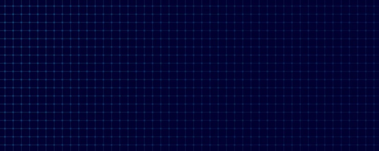 Vector 파란색 배경에 미세한 점과 연결된 선을 가진 최소한의 기술 그리드 배경 ui 디자인 데이터 시각화 기술 인터페이스에서 사용하기에 완벽합니다.