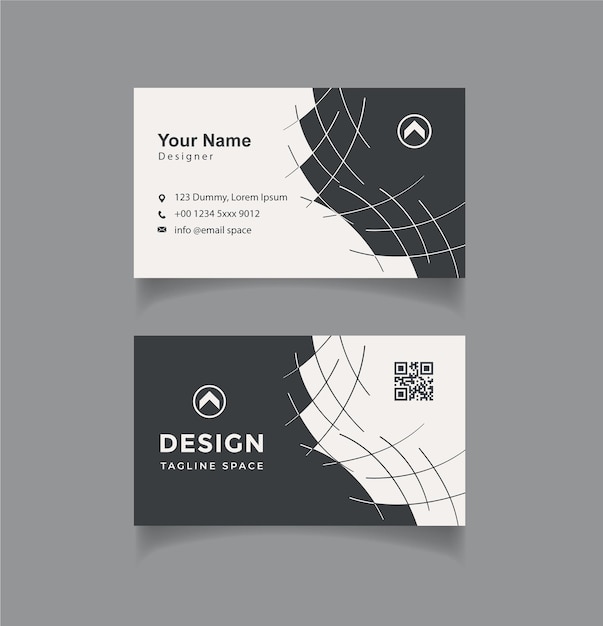 Vector minimal visiting card design template