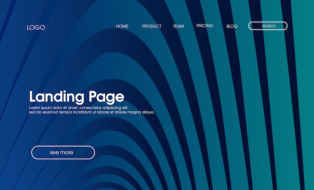 Minimal website modern landing page