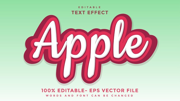 Minimal Word Apple Editable Text Effect Design Effect Saved In Graphic Style