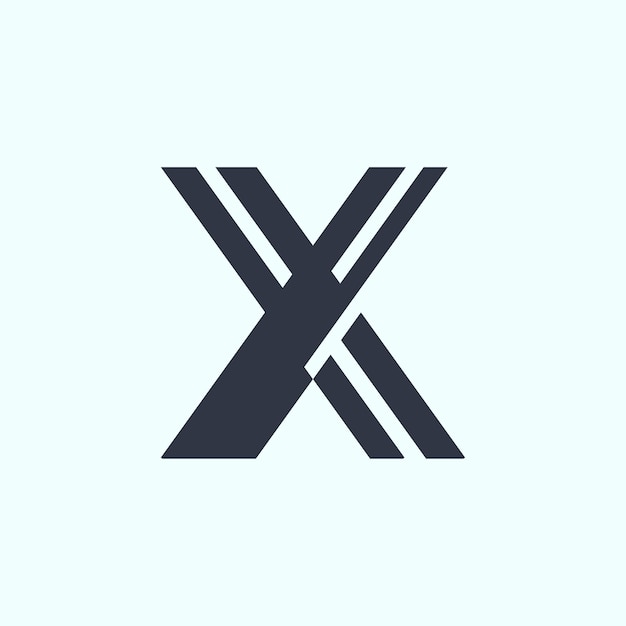 최소 X 글자 로고 디자인 템플릿