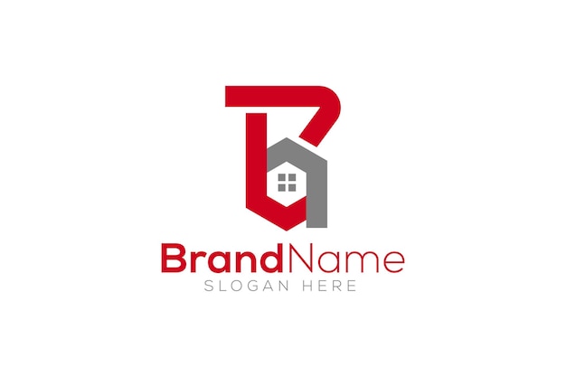 Minimale en Trendy Letter BB home Logo Design vector Template