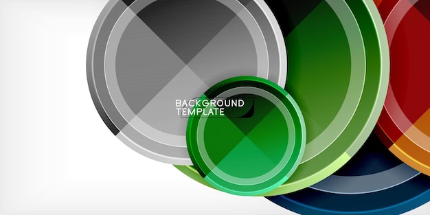 Minimale geometrische abstracte achtergrond cirkel driehoek ontwerp