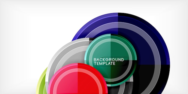 Minimale geometrische abstracte achtergrond Ronde driehoekontwerp