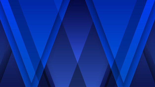 Minimale geometrische achtergrond Dynamische blauwe vormen samenstelling met witte lijnen Abstracte achtergrond moderne hipster futuristische grafische Vector abstracte achtergrond textuur ontwerp heldere poster banner