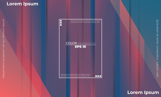 Minimale geometrische achtergrond gradiënt vormen samenstelling Toepasbaar voor cadeaubon Poster op muur poster sjabloon bestemmingspagina ui ux coverbook baner sociale media gepost