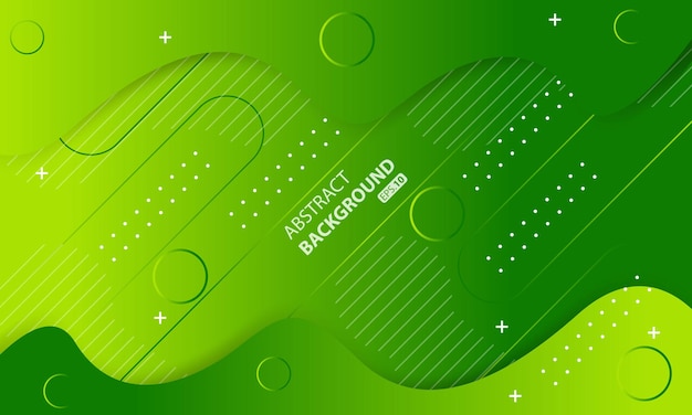 Minimale geometrische groene achtergrond. Dynamische vormen samenstelling.