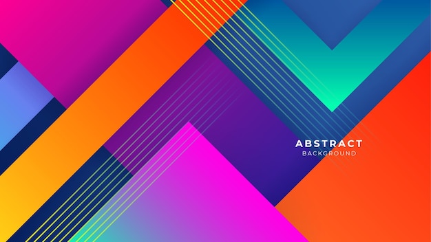 Minimale geometrische kleurrijke banner geometrische vormen lichte technologie achtergrond abstract ontwerp Vector illustratie abstract grafisch ontwerp banner patroon presentatie achtergrond websjabloon