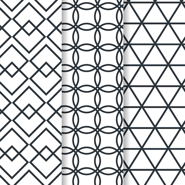 Vector minimale geometrische patrooncollectie