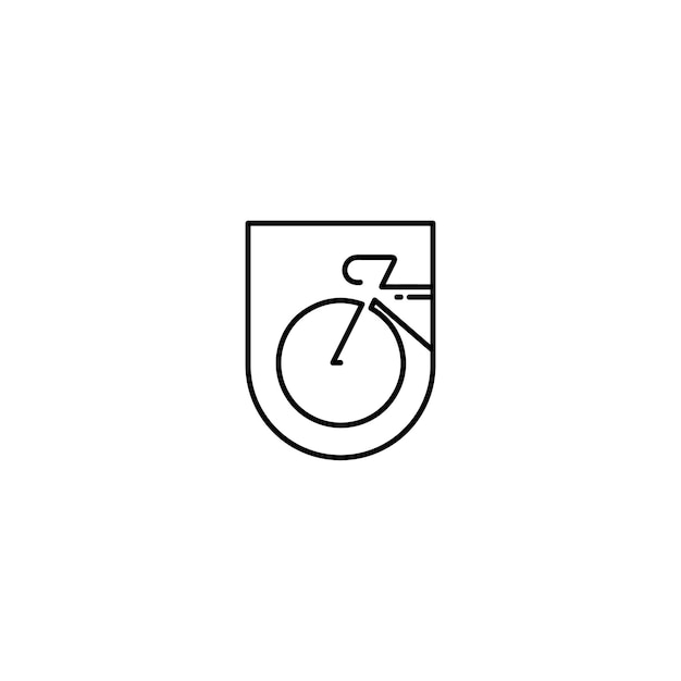 Minimale icoon van fiets Fiets racefiets logo