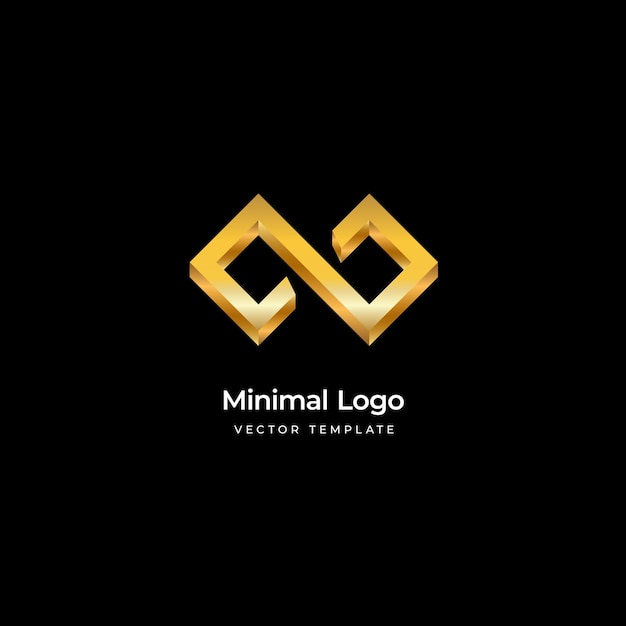Minimale oneindigheid logo sjabloon vector illustratie