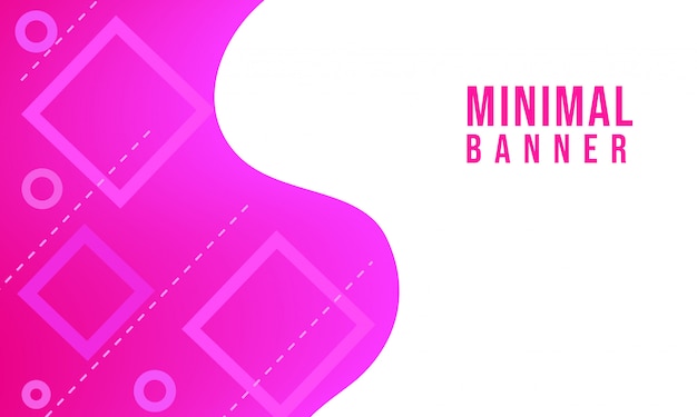 Minimale poster vector banner achtergrond