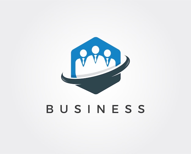 Minimale teamwerk logo sjabloon