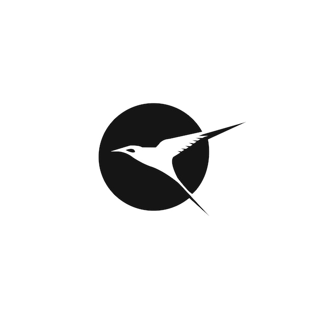 Minimale vogel logo ontwerpsjabloon