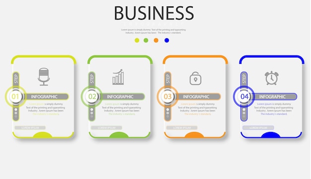 Minimale zakelijke infographicssjabloon