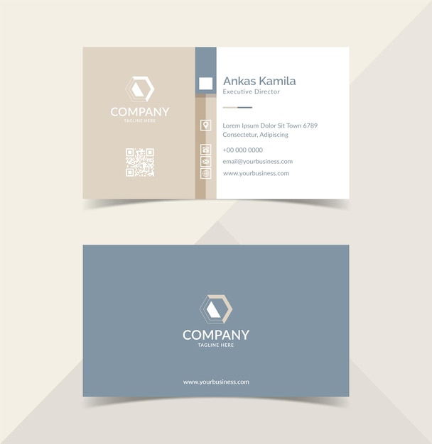 Minimalis business card design template