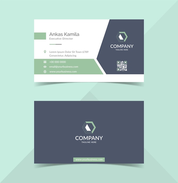 Minimalis business card design template