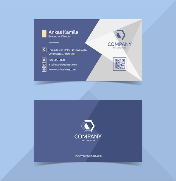 Minimalis Business Card Design Template