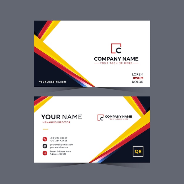 Minimalis design business card template