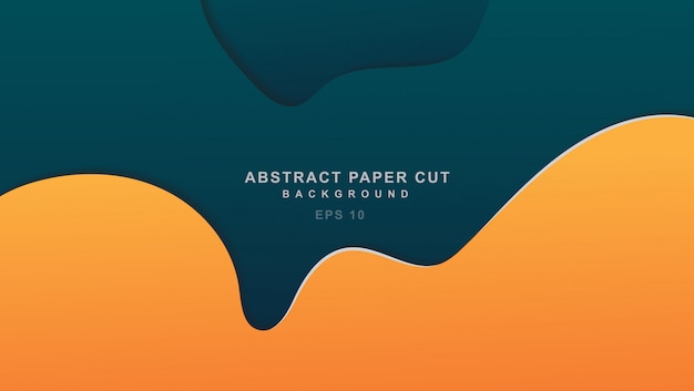 Minimalish paper cut trendy color