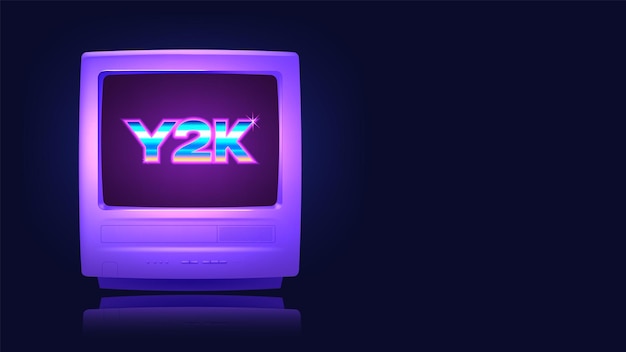 Minimalisim Y2K achtergrondbanner