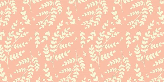 Minimalism Floral seamless pattern