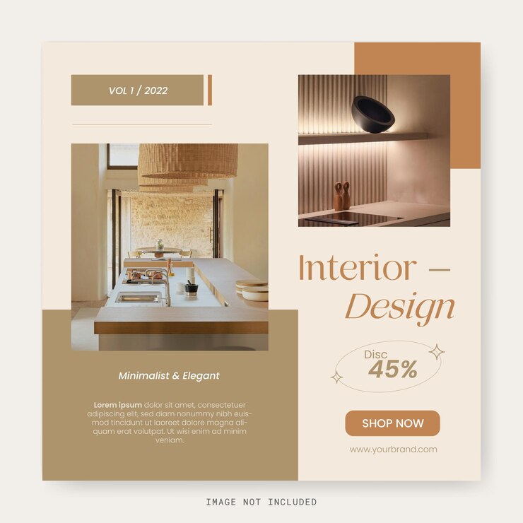 Minimalisme Vierkant Interieur Design Instagram Post