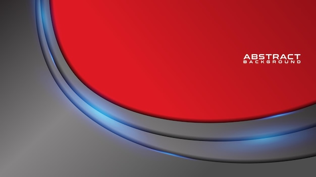Minimalist abstract metallic red black frame layout design tech innovation concept background