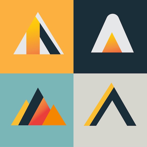 Minimalist AShaped Logo Concepts