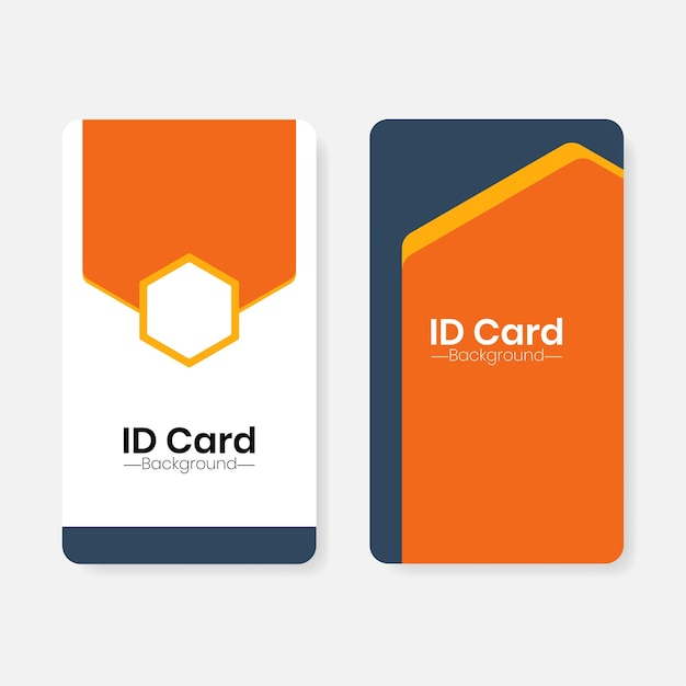 Minimalist background template for ID cards